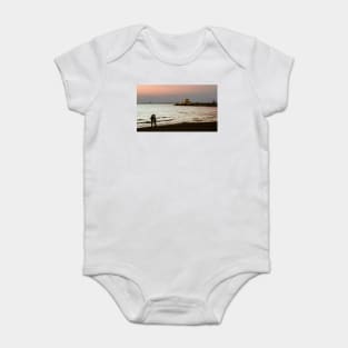 St Kilda Beach Sunset Baby Bodysuit